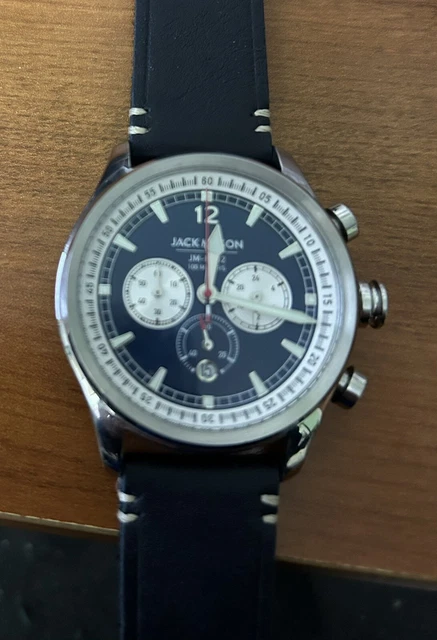 JACK MASON CHRONOGRAPH JM N102 027 42mm Quartz Watch. Navy band