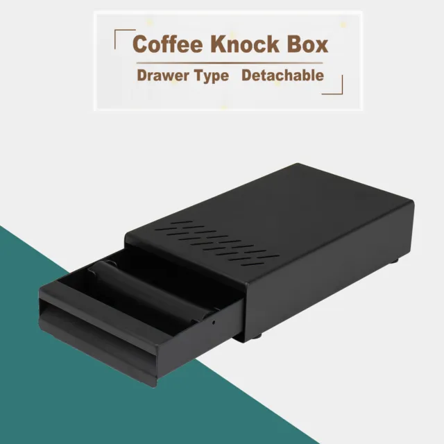 Mini Size Coffee Grounds Knock Box Espresso Residue Bucket Drawer Type Non-Slip