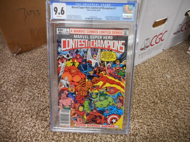 Contest of Champions 1 cgc 9.6 Marvel 1982 1st appearance Talisman NEWSSTAND NM