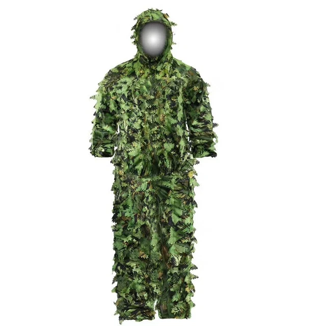 New Lightweight Assault Concealment Multicam Poncho 3D Sniper Coat Ghillie Suit