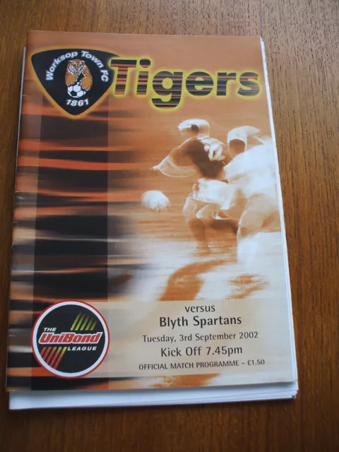 Worksop Town v Blyth Spartans 3-9-2002