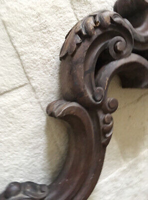19th C Antique French Carved wood Gilt Post Corbel Leg Pedestal 4