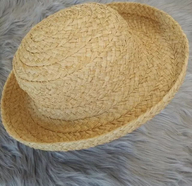 HELEN KAMINSKI HANDMADE WIDE BRIM RAFFIA HAT Made in Madagascar