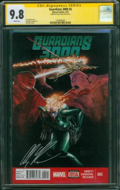 Guardians of Galaxy 5 CGC SS 9.8 Alex Ross Sign Avengers Infinity War Movie 4/15