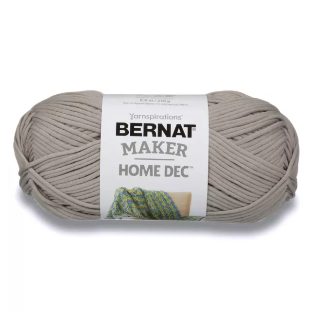 Bernat Maker Home Dec Yarn, 88Oz, Guage 5 Bulky Chunky, Clay