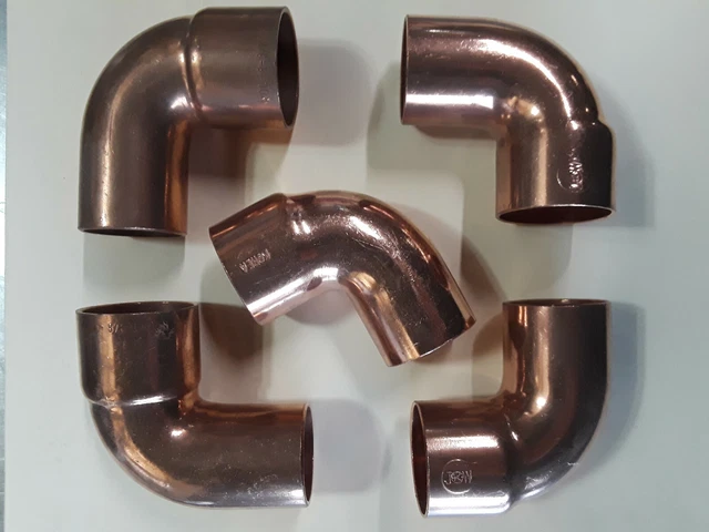 1-3/8" OD FTGxC Copper 90° Street Elbow Short Radius 5pc for HVAC 1-3/8" OD FTGxC Copper 90° Street Elbow Short Radius 5pc for HVAC