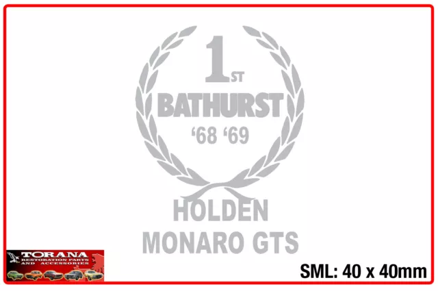 Bathurst Tribute Sticker, Holden Monaro GTS - Small