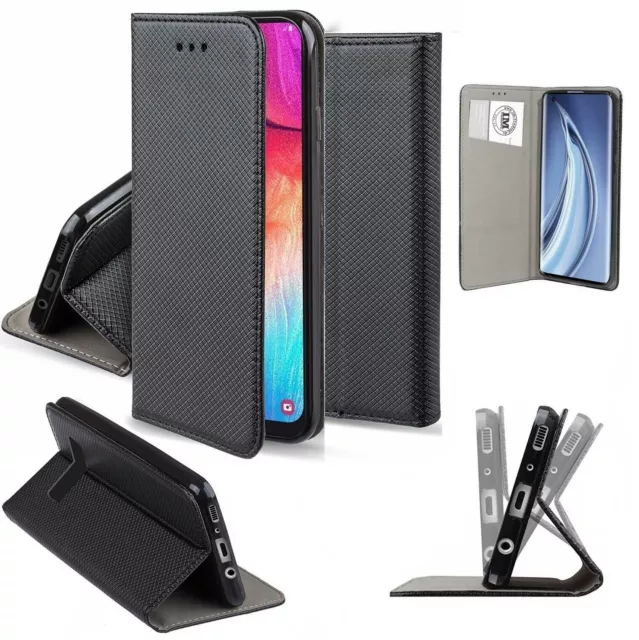 For HUAWEI P SMART PRO 2019 FLIP LEATHER PHONE CASE WITH STAND PU MAGNETIC COVER