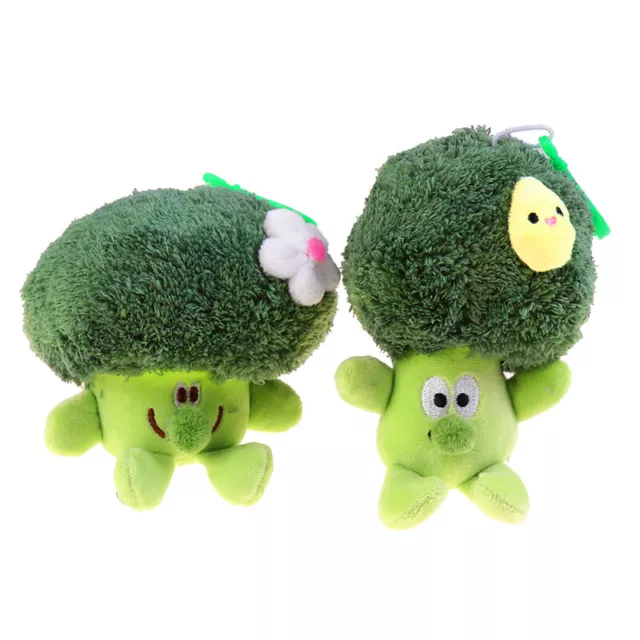 Carino Broccoli Verdure Peluche Bambola Imbottita Coppia Portachiavi Ciondolo Bambino G SN❤