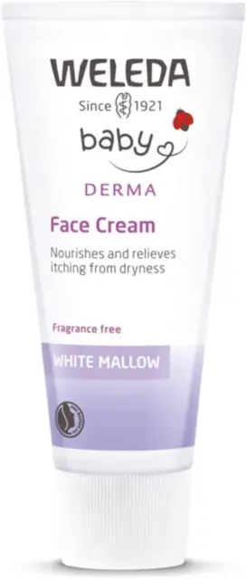 Weleda Baby Derma White Mallow Facial Cream, 50 Ml, Packaging May Vary