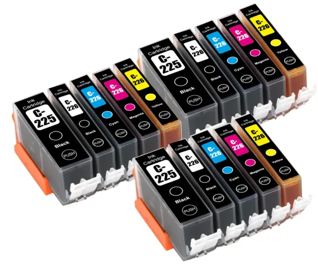 15PK PGI-225 CLI-226 Printer Ink Cartridges Set for Canon MX892 MG5220 MG5320