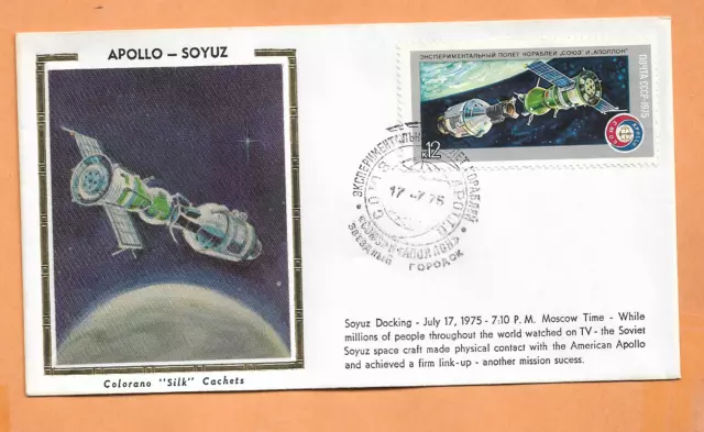 Apollo Soyuz Accueil 1975 Russe Colorano Espace Housse