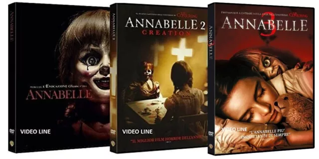 Dvd Annabelle - La Trilogia 1-2-3  (3 Film DVD) ......NUOVO