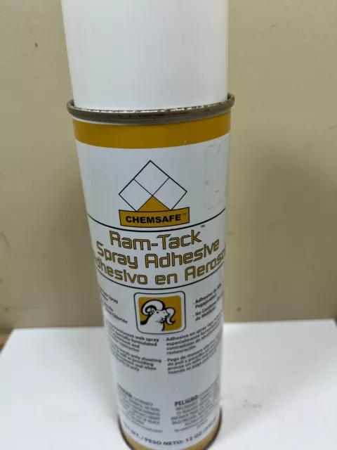 4 Cans-Chemsafe RAM-TACK Adhesive Spray, 12 Oz Aerosol Can