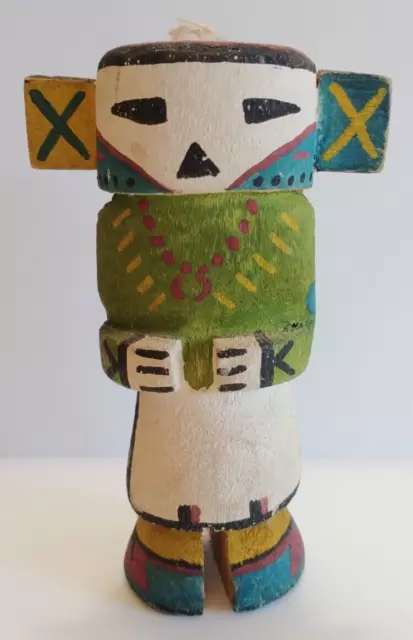 Vintage Route 66 Carved & Painted Wood Hopi Kachina Figure