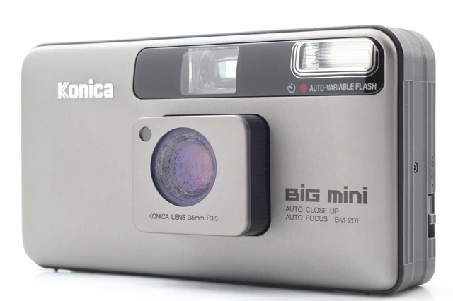 Read NEAR MINT+3 Konica BiG mini BM-201 Black Point & Shoot Camera From JAPAN