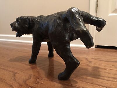 Maitland Smith Bronze Patina Decorative Dog Marking Territory Sculpture Rare!