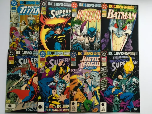 Eclipso the Darkness Within 1 3 4 5 8 16 Annual DC Lot 1992 Superman Batman