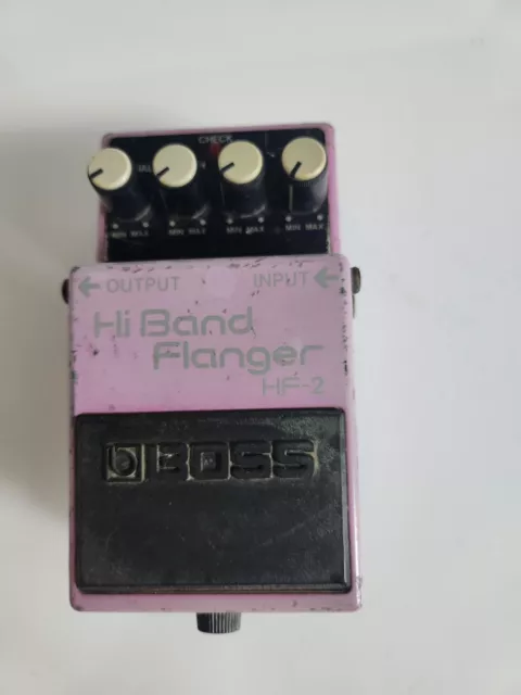 BOSS HF-2 Hi Band Flanger Pedal No adapter Free shipp Fast shipp From japan