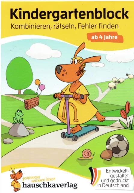 Kindergartenblock ab 4 Jahre - Kombinieren, rätseln, Fehler finden | Maier