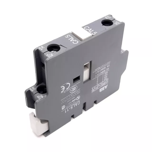 ABB CAL5-11 Auxiliary Contact Block, Side Mount, 2-Pole 1x N/O 1x N/C, 16A 690V