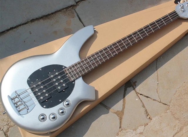 4 Colors 4 Strings Electric Bass Guitar with Rosewood Fretboard White Pickguard