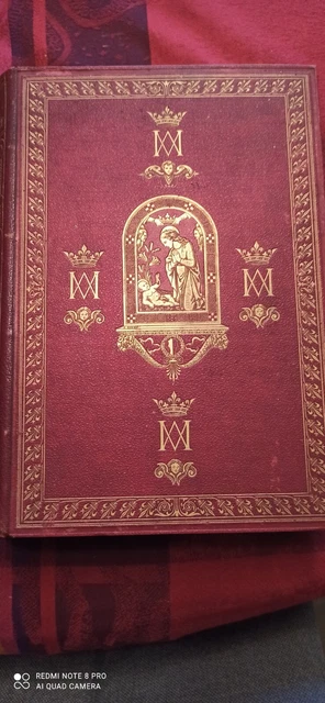 Livre Ancien, Histoire De La  Sainte Vierge,  1877