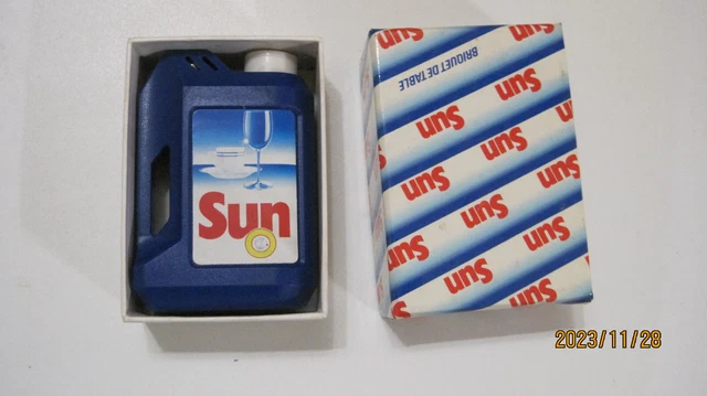 BRIQUET PUBLICITAIRE LESSIVE SUN 8cm AVEC BOITE D’ORIGINE