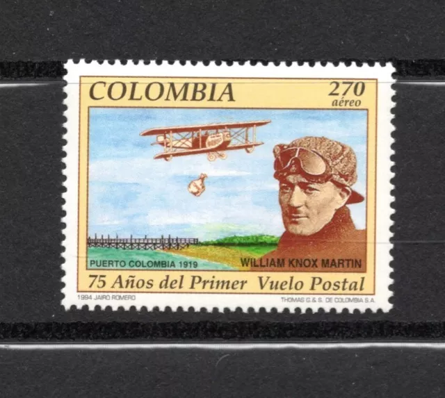 R4020 Colombie 1994 Aviation Premier Poste Aérienne Livraison 1v. MNH