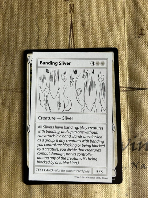 banding playtest card mtg Banding Sliver [Mystery Booster Playtest Cards]