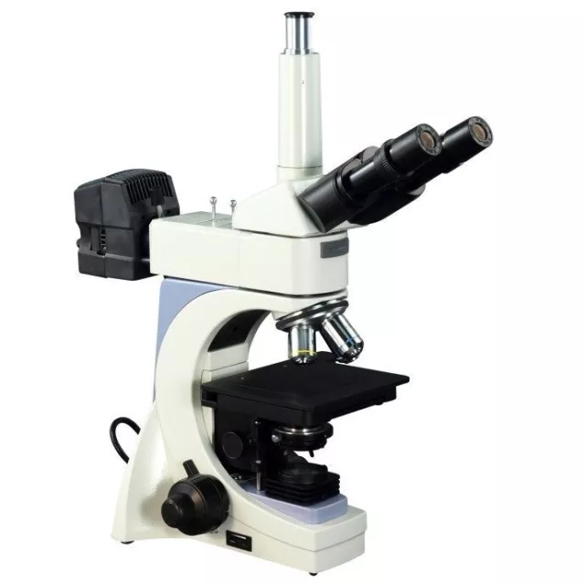 OMAX 40X-2000X Infinity Trinocular Metallurgical Microscope w Dual Illumination