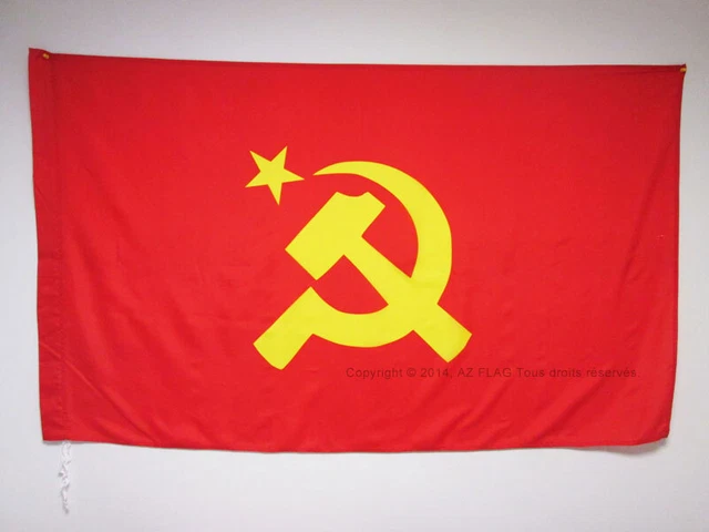 AZ FLAG - Drapeau Armée rouge de l'URSS Victoire de 1945-45x30 cm - Pavillon Communiste 100% Polyester Avec Deux Cordelettes - 20g