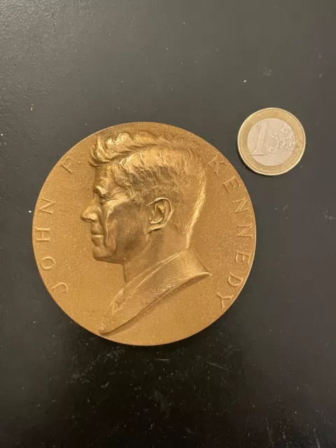 JFK Médaille Bronze Président États-Unis John Fitzgerald Kennedy Inauguration 3
