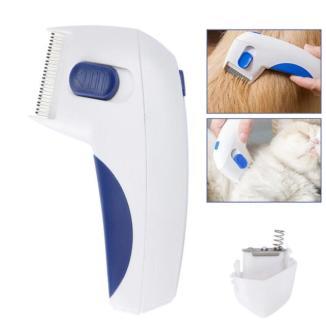Electric Flea Lice Remover Hair Comb Brush Pet Cat Dog Cleaning Tool