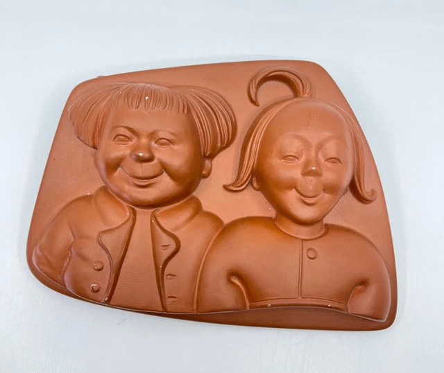 Wandbild Relief Wandmaske Max & Moritz Höhr  Marz & Remy Westerwäder Keramik