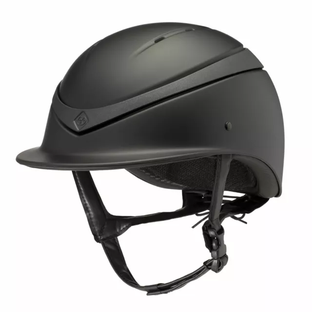 Charles Owen Luna Riding Hat Fixed Peak Helmet