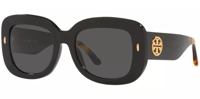 Tory Burch Women's Black Chunky Mod Oval Sunglasses - TY7170U-190387-51 - Italy