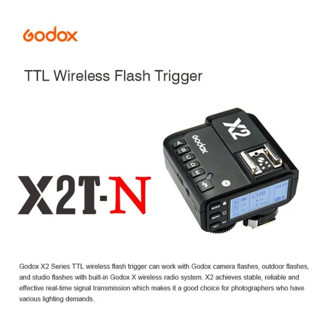 Godox X2T-N Transmitter Trigger 2.4G Bluetooth Mobile App Controll For Nikon
