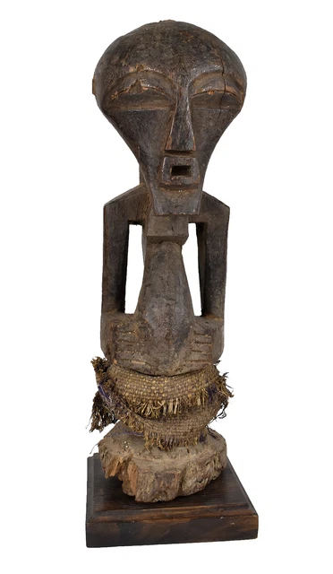 Songye Power Figure Nkishi Custom  Stand Congo African Art