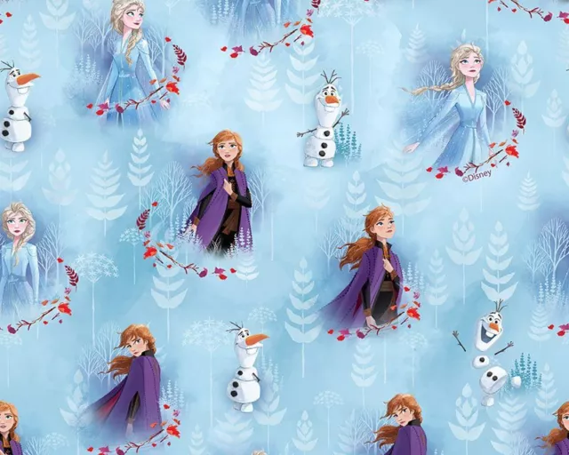 Disney  Frozen Anna, Elsa & Olaf,  100% cotton fabric various designs