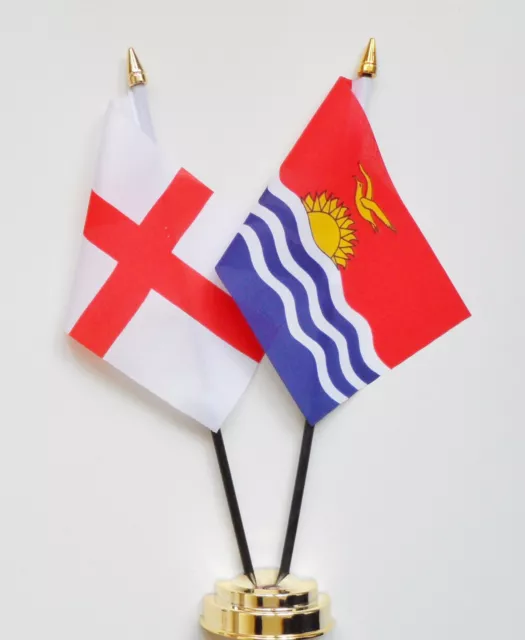 England & Kiribati Friendship Table Flags