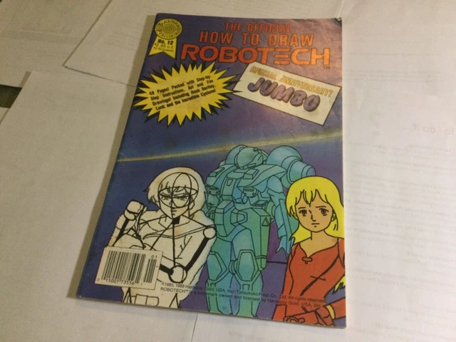 THE OFFICIAL HOW to draw robotech special anniversary jumbo issue 12 ...