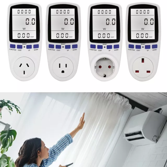 Switch Energy Monitor with LCD Display Measure For Power and Energy Usage