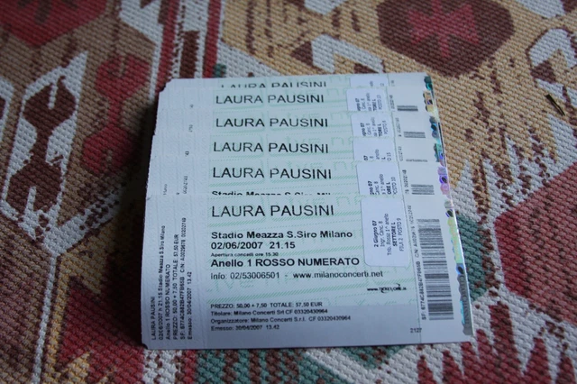 Laura Pausini - Biglietti Stadio San Siro 02/06/2007