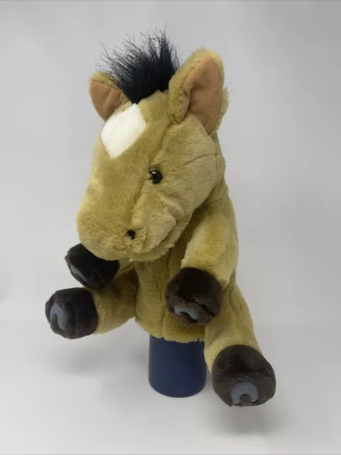 Aurora Trotter Brown Horse Hand Puppet Plush Toy Stuffed Animal Toy Pretend 11”