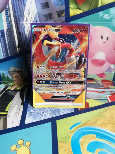 Ho-Oh GX - 21/147 - SM Burning Shadows - Half Art - Pokémon TCG Card