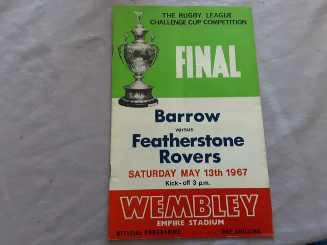 Barrow v Featherstone Rovers 1967 Challenge Cup Final (F6)