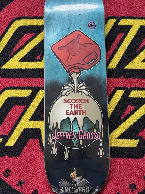 新品希少ANTIHERO JEFF GROSSO SCORCHTHEEARTH Anti-Hero Scorch the Earth Jeff Grosso 9.25