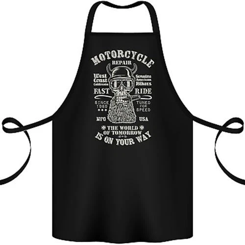 Motorcycle Repair Motorbike Biker Cotton Apron 100% Organic