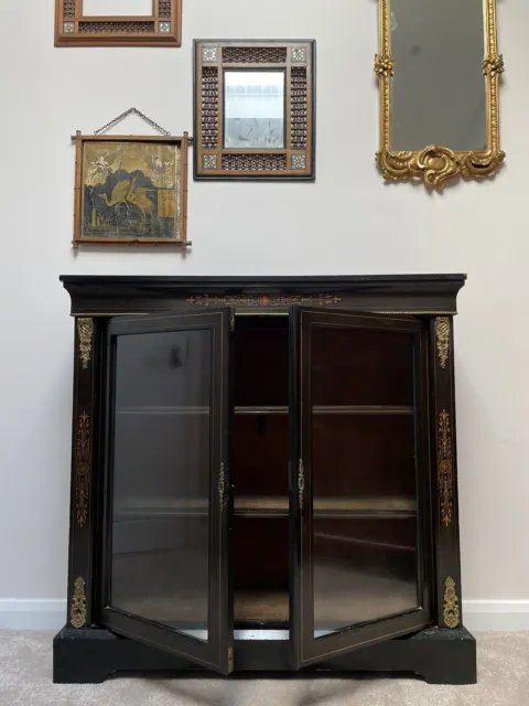 Victorian Aesthetic Movement Ebonised Pier Cabinet